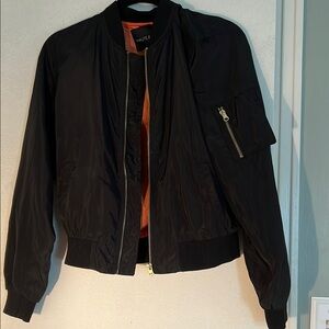 Black Bomber Jacket for Women